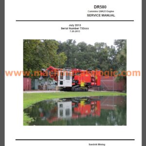 Sandvik DR580 Drill Service Manual PDF