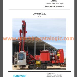 Sandvik DR560 Drill Maintenance Manual PDF