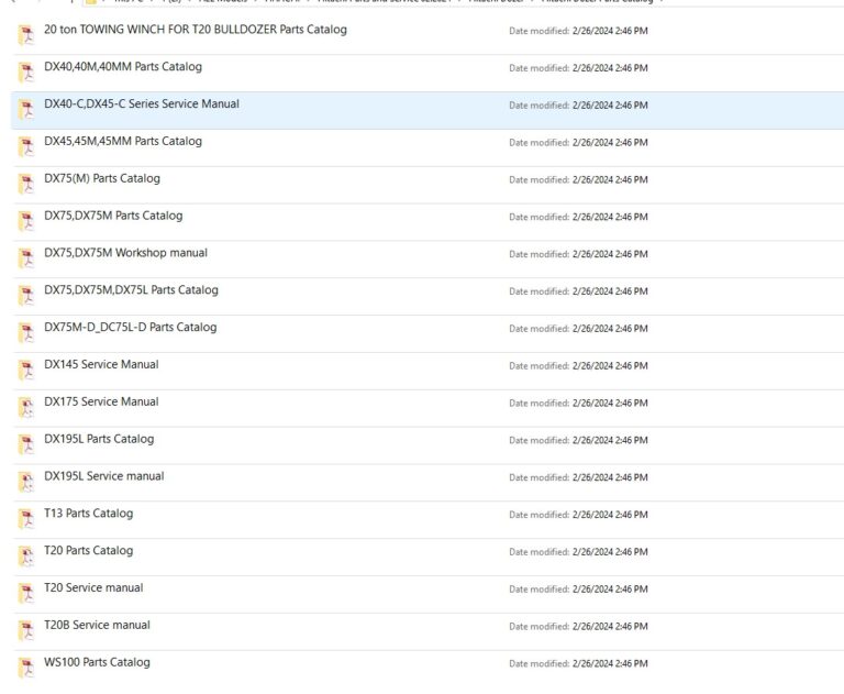 Hitachi Crawler Dozers, Bulldozers, and Crawler Tractors Service and Parts Manuals PDF SET