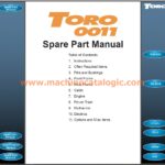 Sandvik Toro 0011 Mining Wheel Loader Spare Parts Manual
