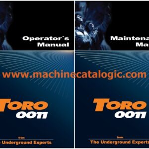 Sandvik Toro 0011 Loader Operator's and Maintenance Manual PDF