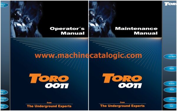 Sandvik Toro 0011 Loader Operator's and Maintenance Manual PDF