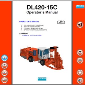 Sandvik DL420 and DL420-15C Drilling Rig Operator’s Manual