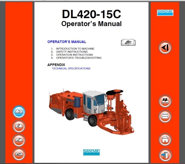 Sandvik DL420 and DL420-15C Drilling Rig Operator’s Manual