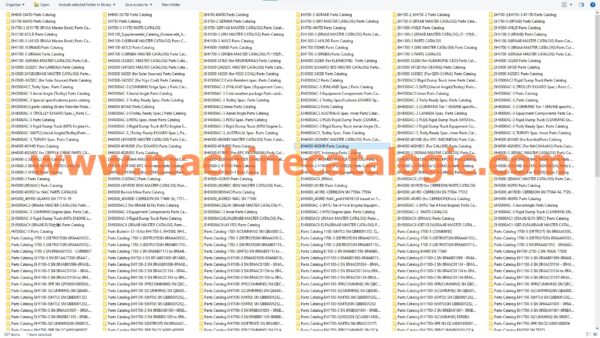 Hitachi 2024 Dump & Mining Truck Service Manual and Parts Catalog Full PDF SET