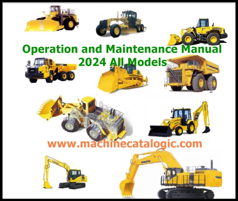 Komatsu Operation and Maintenance Manual 2024 All Models 88 GB