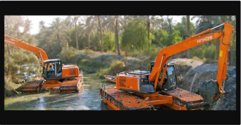 Hitachi Amphibious Excavator Service Manual and Parts Catalog