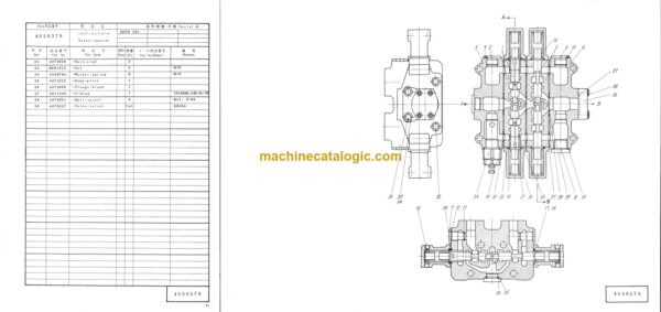Hitachi KH70 KH100 KH150-2 PD7 Equipment Components Parts Catalog