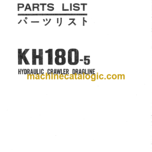 Hitachi KH180-5 Parts Catalog Serial No.00914-