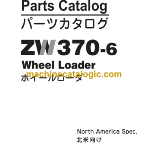 Hitachi ZW370-6 Wheel Loader Parts Catalog