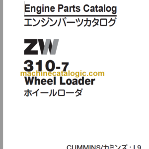 Hitachi ZW310-7 Wheel Loader Engine Parts Catalog