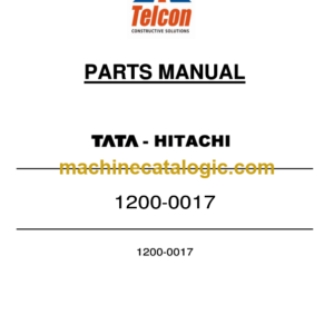 TATA Hitachi 1200-0017 Parts Catalog