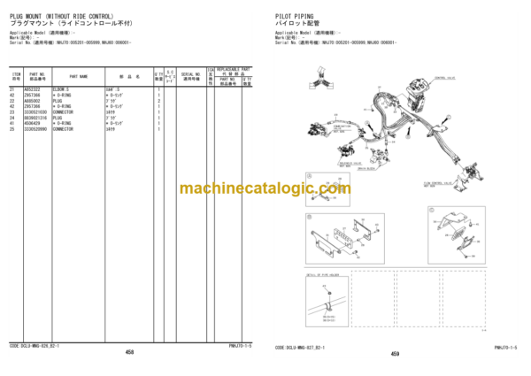 Hitachi ZW370-6 Wheel Loader Parts Catalog