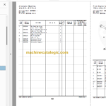 Hitachi ZW310-7 Wheel Loader Engine Parts Catalog