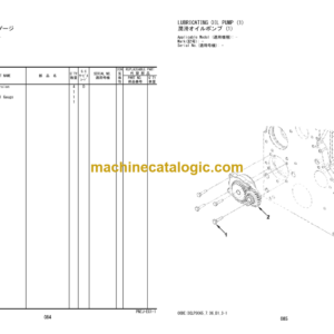 Hitachi ZW180-5A ZW220-5A Wheel Loader Engine Parts Catalog