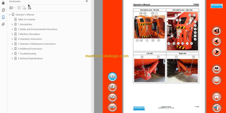 Sandvik TH663 Operator's Manual Serial No. T763D156