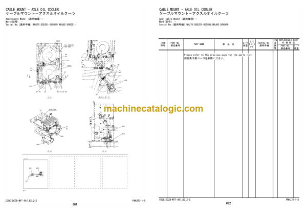 Hitachi ZW370-6 Wheel Loader Parts Catalog