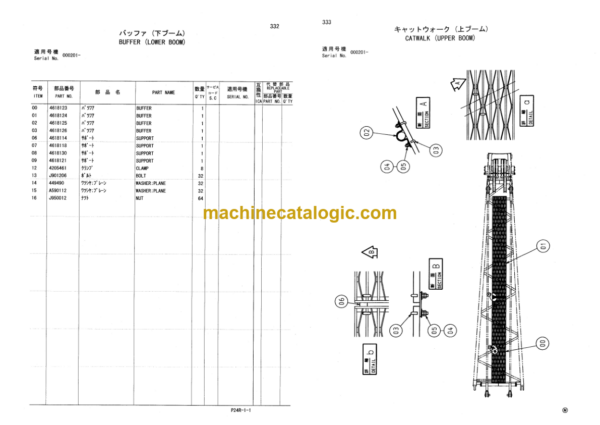 Hitachi Sumitomo SCX700HD Crawler Crane Parts Catalog