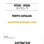 Hitachi RT205 CP205 Parts Catalog