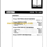 Hitachi EX60 Service Manual