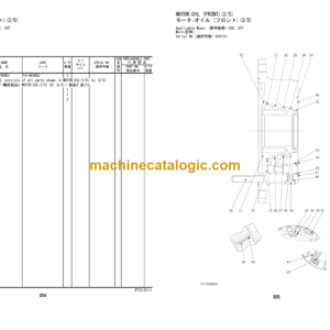 Hitachi ZC35C-3 35T-3 50C-3 50T-3 Vibratory Roller Equipment Components Parts Catalog