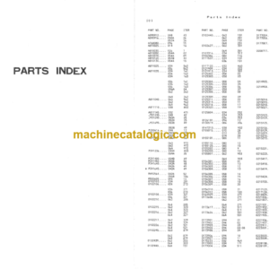 Hitachi KH125-3 Equipment Components Parts Catalog Serial No.0801-