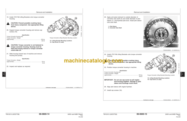 John Deere 640H and 648H Skidder Repair Technical Manual