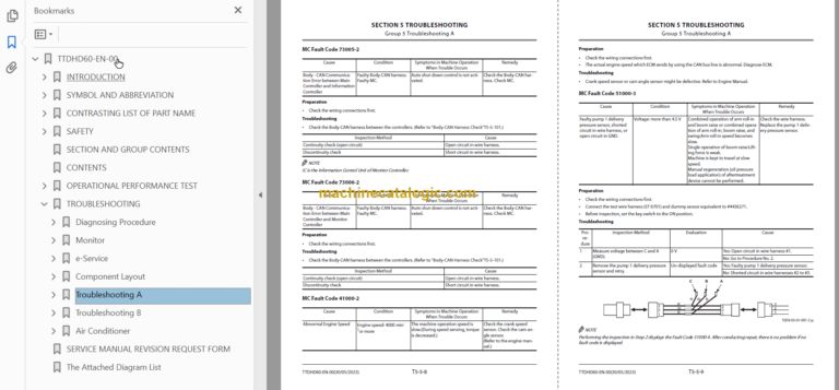 Hitachi ZX130-7H Technical and Workshop Manual