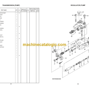 Hitachi ZX220-ISUZU Parts Catalog