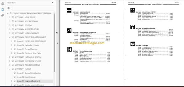 Hitachi EX60 Service Manual