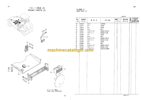 Hitachi RT205 CP205 Parts Catalog