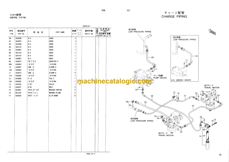 Hitachi RT205 CP205 Parts Catalog