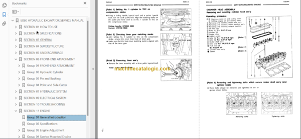 Hitachi EX60 Service Manual