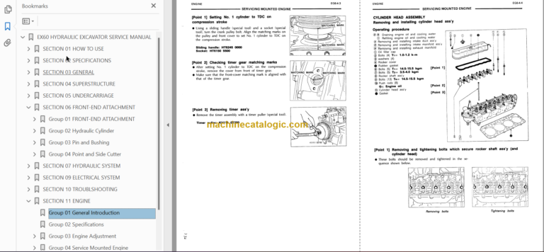 Hitachi EX60 Service Manual