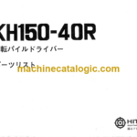 Hitachi KH150-40R LEADER ROTATING TYPE PILE DRIVERS Parts Catalog