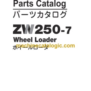 Hitachi ZW250-7 Wheel Loader Parts Catalog