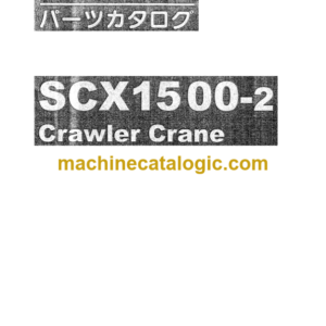 Hitachi Sumitomo SCX1500-2 Crawler Crane Parts Catalog