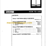 Hitachi EX270 Service Manual