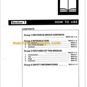 Hitachi EX270 Service Manual