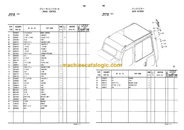 Hitachi Sumitomo SCX1500-2 Crawler Crane Parts Catalog