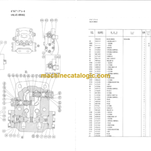 Hitachi KH150-3 Equipment Components Parts Catalog Serial No.0803-