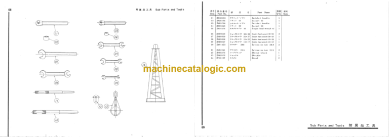 Hitachi KH150-40R LEADER ROTATING TYPE PILE DRIVERS Parts Catalog