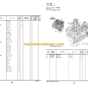 Hitachi ZW250-7 Wheel Loader Parts Catalog