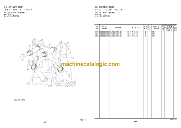 Hitachi ZW370-5B Wheel Loader (PNH-1-1) Parts Catalog