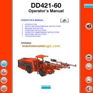 Sandvik DD421-60 Operator’s Manual Serial No. 112D20859-1