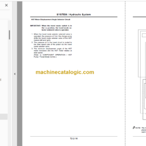 Hitachi CP220-3 Technical and Workshop Manual