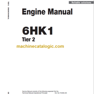 Hitachi 6HK1 Tier2 Engine Manual