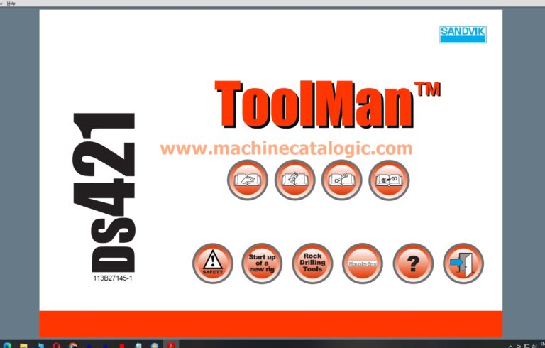 Sandvik DS421 Cable Bolter TOOLMAN Service Information (Parts Manual, Operator's and Maintenance and Service Manual)