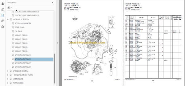 Hitachi ZC35C-5 ZC35T-5 Vibratoy Roller Parts Catalog