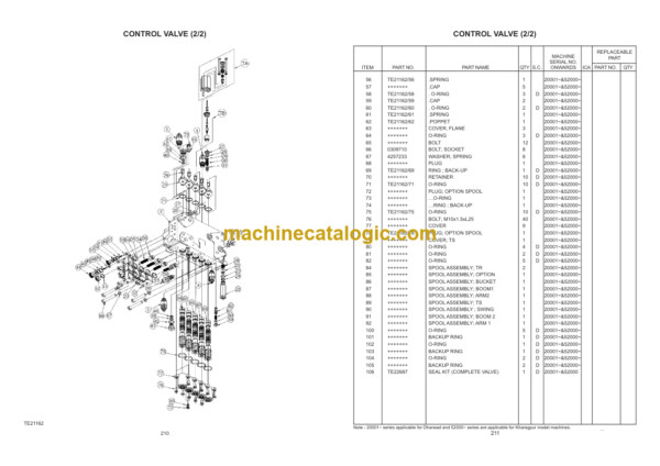 Hitachi EX200-210 Super+ Parts Catalog